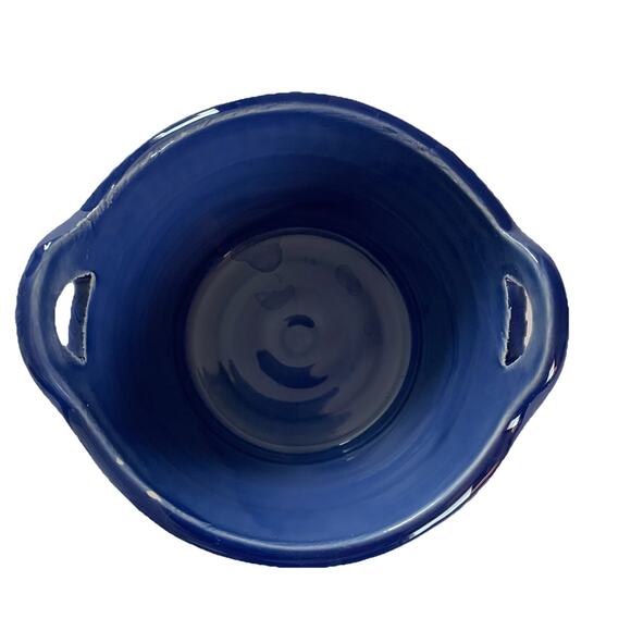 Ceramiche Alfa Ceramic Small Bowl Dessert Bowls with Handles Blue Made in Italy - Picture 5 of 8